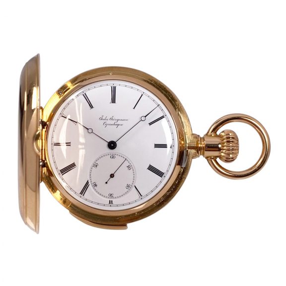 Danish/Swiss hunting cased minute repeating lever Circa 1822
