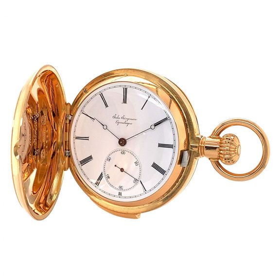 Danish/Swiss hunting cased minute repeating lever Circa 1822 Danish/Swiss hunting cased minute repeating lever Circa 1822
