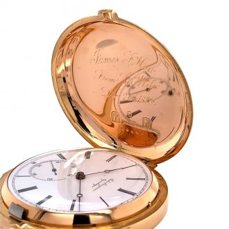Danish/Swiss hunting cased minute repeating lever Circa 1822