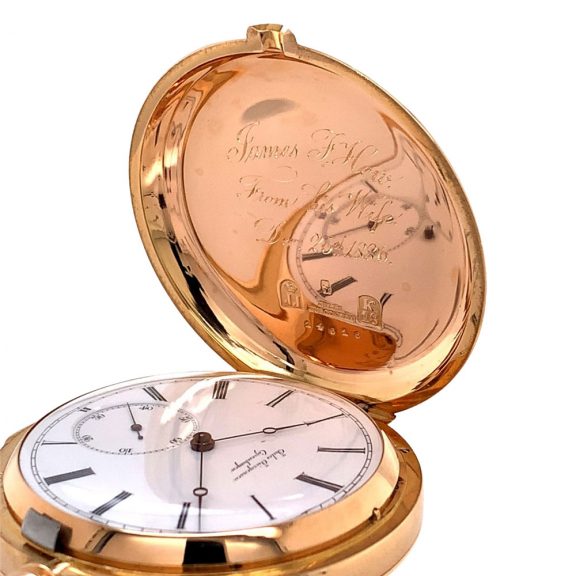 Danish/Swiss hunting cased minute repeating lever Circa 1822 Danish/Swiss hunting cased minute repeating lever Circa 1822