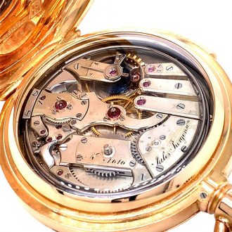 Danish/Swiss hunting cased minute repeating lever Circa 1822