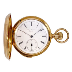 Danish/Swiss gold five-minute repeating lever watch Circa 1876