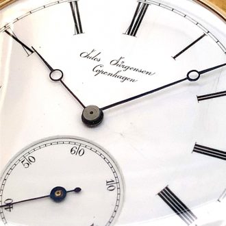 Danish/Swiss gold five-minute repeating lever watch Circa 1876