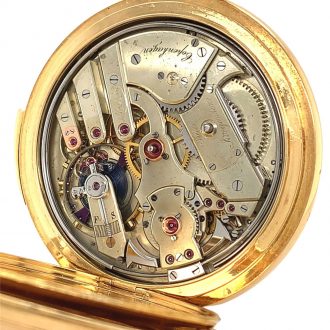 Danish/Swiss gold five-minute repeating lever watch Circa 1876