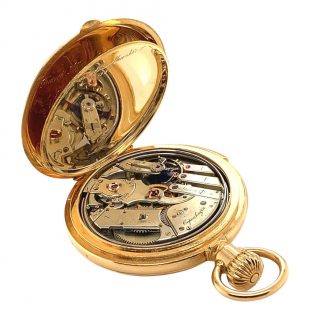 Danish/Swiss gold five-minute repeating lever watch Circa 1876
