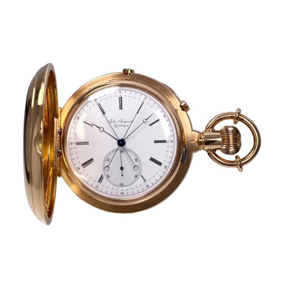 Danish/Swiss rose gold lever split-seconds chronograph Circa 1877