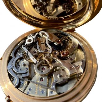 Danish/Swiss rose gold lever split-seconds chronograph Circa 1877