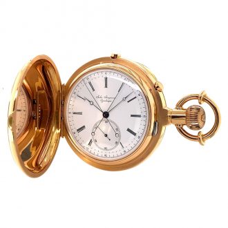 Danish/Swiss rose gold lever split-seconds chronograph Circa 1877