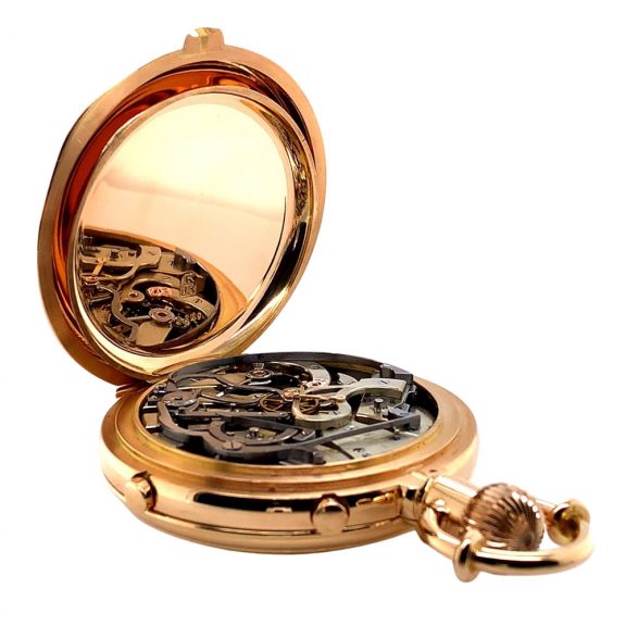 Danish/Swiss rose gold lever split-seconds chronograph Circa 1877 Danish/Swiss rose gold lever split-seconds chronograph Circa 1877