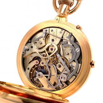 Danish/Swiss rose gold lever split-seconds chronograph Circa 1877