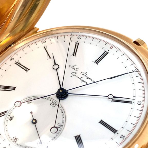 Danish/Swiss rose gold lever split-seconds chronograph Circa 1877 Danish/Swiss rose gold lever split-seconds chronograph Circa 1877