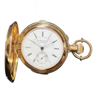 Danish/Swiss repeating lever split-seconds chronograph Circa 1877
