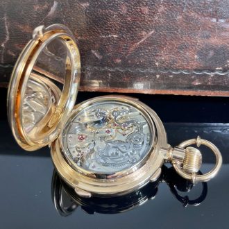 Danish/Swiss repeating lever split-seconds chronograph Circa 1877