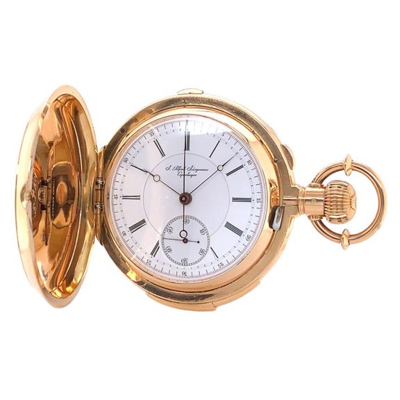 Danish/Swiss repeating lever split-seconds chronograph Circa 1877