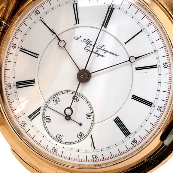 Danish/Swiss repeating lever split-seconds chronograph Circa 1877 Danish/Swiss repeating lever split-seconds chronograph Circa 1877