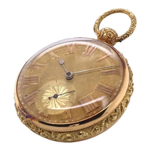 Heavy English 18 carat gold pocket chronometer Circa 1823 Heavy English 18 carat gold pocket chronometer Circa 1823
