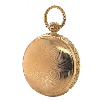 Heavy English 18 carat gold pocket chronometer Circa 1823