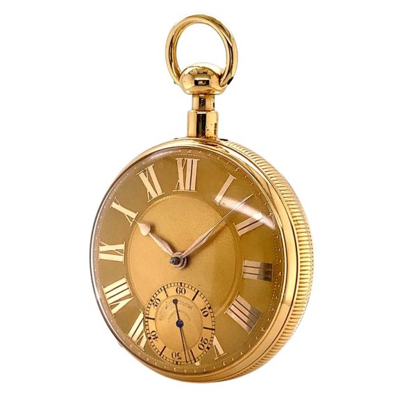 English 18K gold minute repeating duplex watch Circa 1823 English 18K gold minute repeating duplex watch Circa 1823