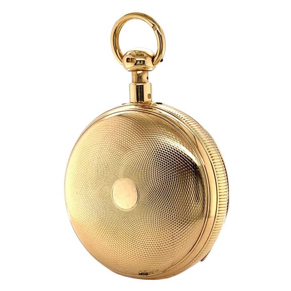 English 18K gold minute repeating duplex watch Circa 1823 English 18K gold minute repeating duplex watch Circa 1823