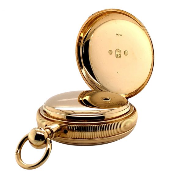 English 18K gold minute repeating duplex watch Circa 1823 English 18K gold minute repeating duplex watch Circa 1823
