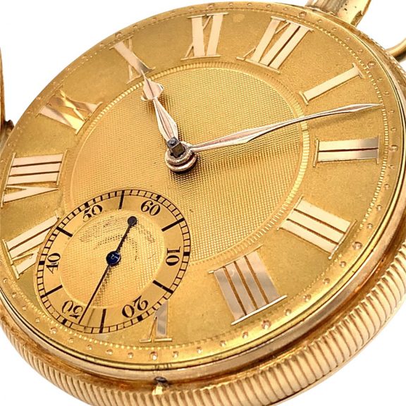 English 18K gold minute repeating duplex watch Circa 1823 English 18K gold minute repeating duplex watch Circa 1823