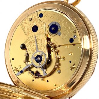 English 18K gold minute repeating duplex watch Circa 1823