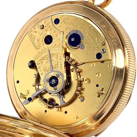 English 18K gold minute repeating duplex watch Circa 1823 English 18K gold minute repeating duplex watch Circa 1823