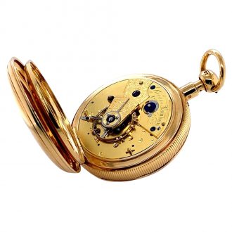 English 18K gold minute repeating duplex watch Circa 1823