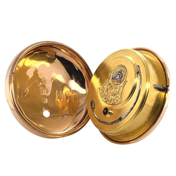 Rare English 18K rose gold open faced pocket watch Circa 1812 Rare English 18K rose gold open faced pocket watch Circa 1812