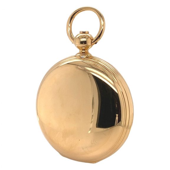 Swiss 18K gold hunting cased lever tourbillon watch Circa 1875 Swiss 18K gold hunting cased lever tourbillon watch Circa 1875
