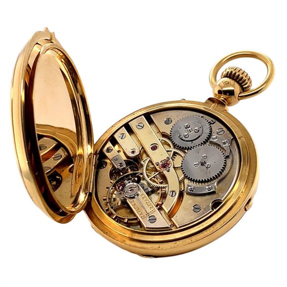 French lever chronograph made for the English market Circa 1882 French lever chronograph made for the English market Circa 1882