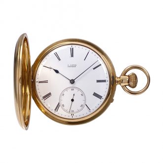 Early and heavy German 18K gold lever pocket watch Circa 1869