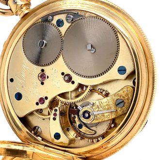 Early and heavy German 18K gold lever pocket watch Circa 1869 Early and heavy German 18K gold lever pocket watch Circa 1869