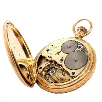 Early and heavy German 18K gold lever pocket watch Circa 1869 Early and heavy German 18K gold lever pocket watch Circa 1869