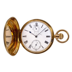 English 18K rose gold 30h power reserve chronometer Circa 1883