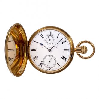 English 18K rose gold 30h power reserve chronometer Circa 1883