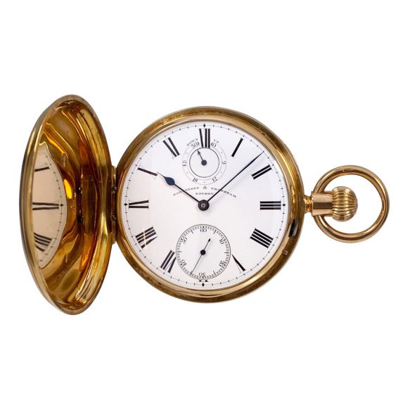 English 18K rose gold 30h power reserve chronometer Circa 1883