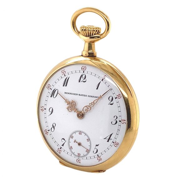 Swiss 18 carat gold open faced lever pocket watch Circa 1900 Swiss 18 carat gold open faced lever pocket watch Circa 1900
