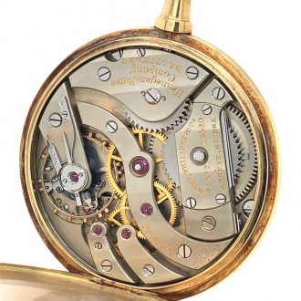Swiss 18 carat gold open faced lever pocket watch Circa 1900