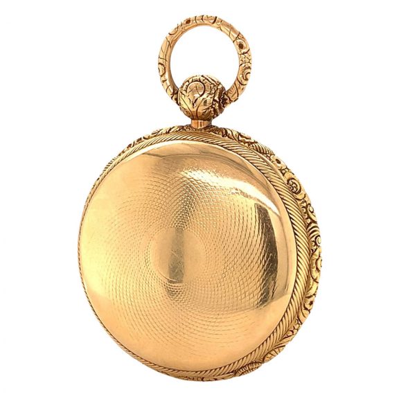 English 18K gold open faced lever pocket watch Circa 1820 English 18K gold open faced lever pocket watch Circa 1820