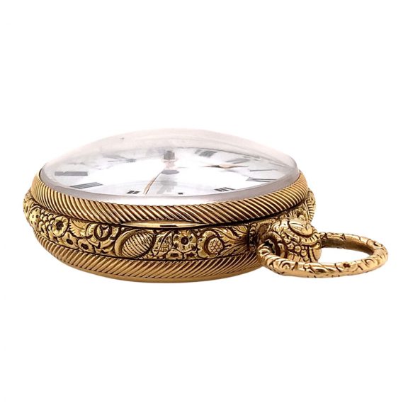 English 18K gold open faced lever pocket watch Circa 1820 English 18K gold open faced lever pocket watch Circa 1820