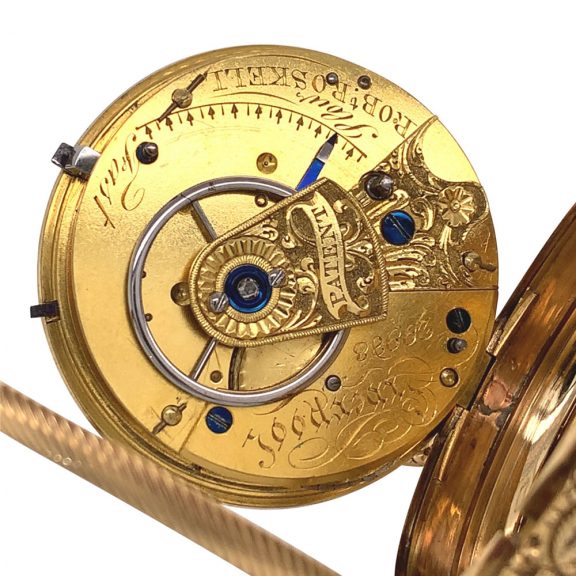 English 18K gold open faced lever pocket watch Circa 1820 English 18K gold open faced lever pocket watch Circa 1820