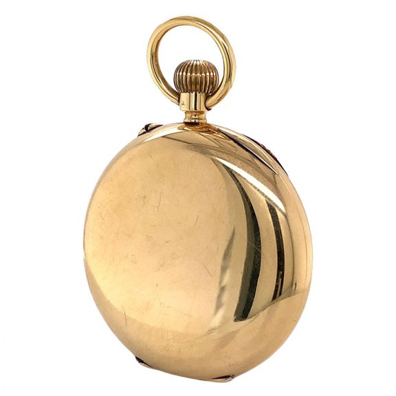 Fine English 18K gold open faced lever pocket watch Circa 1910 Fine English 18K gold open faced lever pocket watch Circa 1910