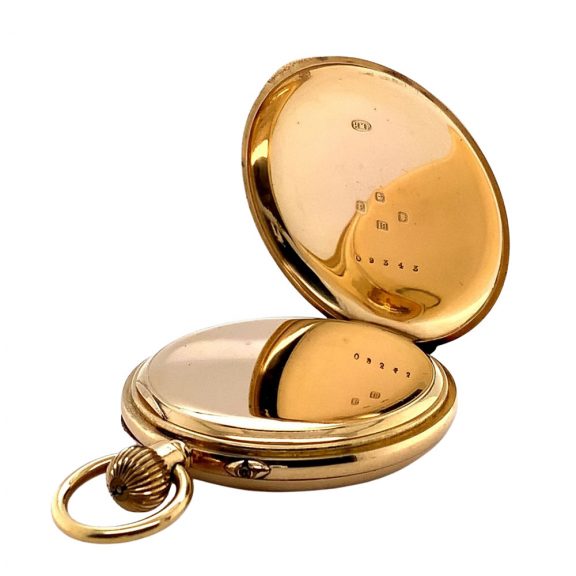 Fine English 18K gold open faced lever pocket watch Circa 1910 Fine English 18K gold open faced lever pocket watch Circa 1910