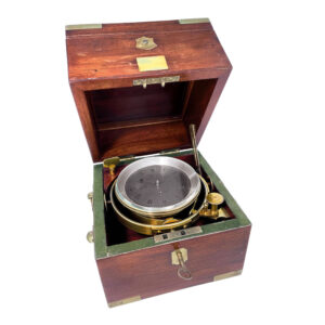 Small English deck chronometer with 56h power reserve Circa 1850