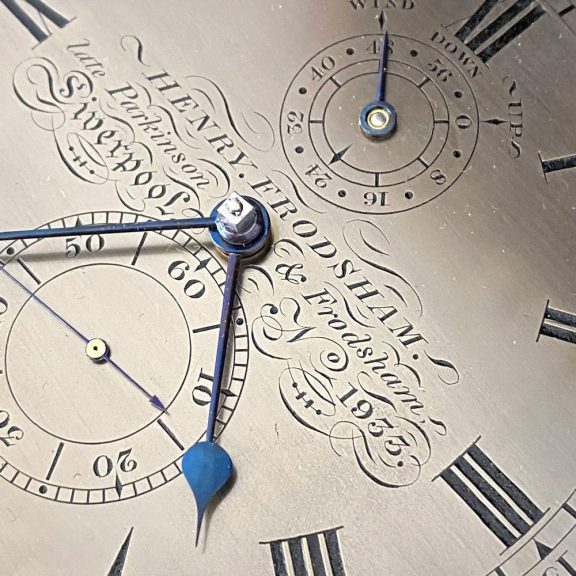 Small English deck chronometer with 56h power reserve Circa 1850 Small English deck chronometer with 56h power reserve Circa 1850
