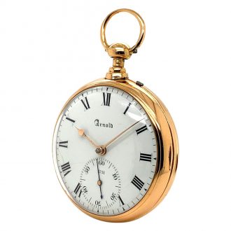 English rose gold half-quarter repeating cylinder watch Circa 1815