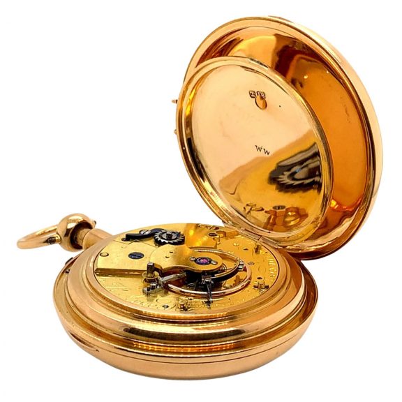 English rose gold half-quarter repeating cylinder watch Circa 1815 English rose gold half-quarter repeating cylinder watch Circa 1815