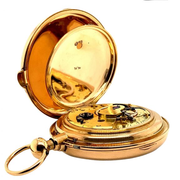 English rose gold half-quarter repeating cylinder watch Circa 1815 English rose gold half-quarter repeating cylinder watch Circa 1815