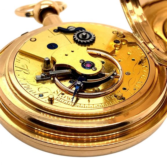 English rose gold half-quarter repeating cylinder watch Circa 1815 English rose gold half-quarter repeating cylinder watch Circa 1815